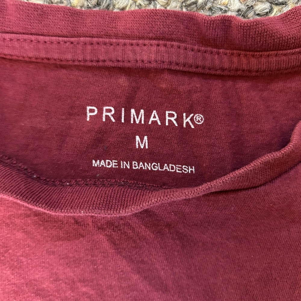 Primark Burgundy Graphic Tee - Picture 2 of 2